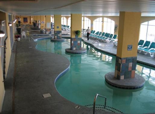 Ocean Front Water Park at Camelot by The Sea 90 ft. Heated indoor pool